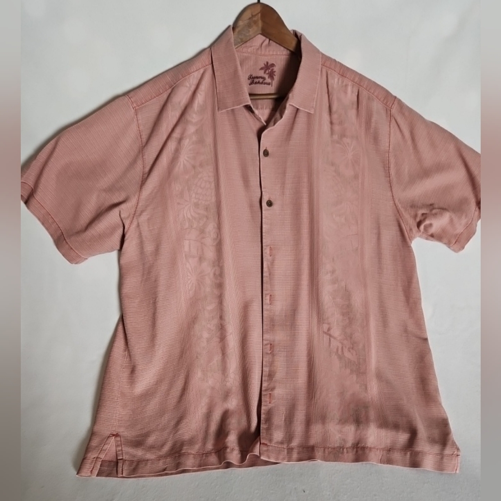 Tommy Bahama silk short sleeve button up shirt xl